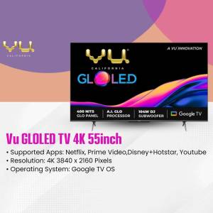 Vu GloLED 4K 55 inch Smart TV with Google TV OS