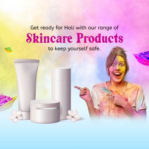 Skincare products for Holi festival protection
