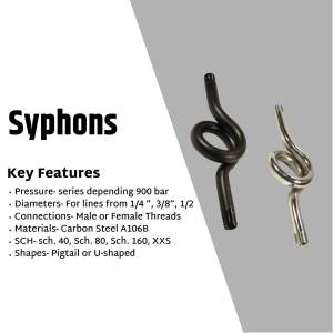 Image of Syphons with key features listed