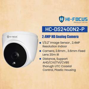 Hi-Focus HC-DS2400N2-P 2.4MP HD Analog Dome Camera