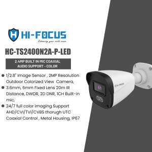 Hi-Focus HC-TS2400N2A-P-LED 2MP Outdoor Security Camera with LED