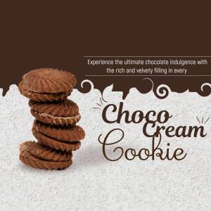 Stack of Choco Cream Cookies with Chocolate Drizzle