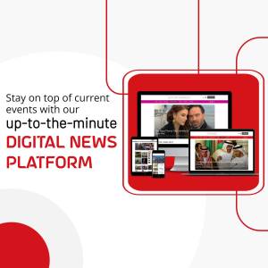 Digital News Platform Advertisement Marketing Image For Pinterest