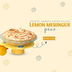 Lemon Meringue Pie Advertisement Image For Instagram