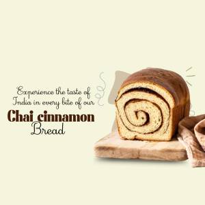 Chai Cinnamon Bread - A Taste Of India Template For LinkedIn