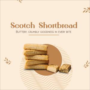 Scotch Shortbread Delight Business Poster For WhatsApp