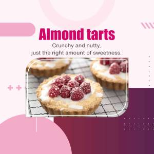 Almond Tarts - A Sweet Treat Branding Post For Instagram