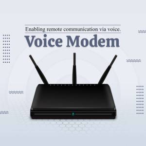 Voice Modem - Enabling Remote Communication Business Poster For Instagram