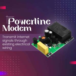 Powerline Modem Technology Flyer For Telegram