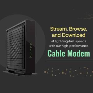 High-Performance Cable Modem Advertisement For Instagram