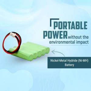 Portable Power With Ni-MH Battery Business Poster For LinkedIn