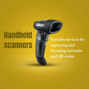 Handheld Barcode Scanner Creative Design For Pinterest