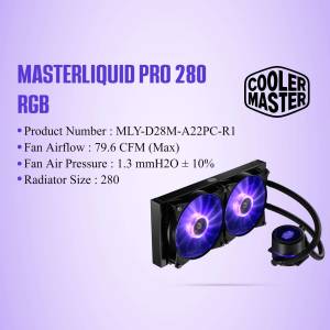 Cooler Master MasterLiquid Pro 280 RGB Liquid CPU Cooler