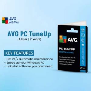 AVG PC TuneUp software package for one user, 2 years