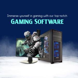 Gaming Software Advertisement Business Poster For Threads