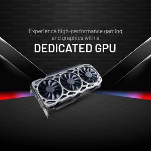Image of a dedicated graphics processing unit (GPU) for gaming