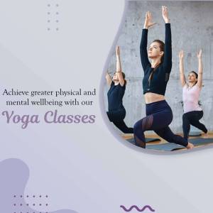 Women practicing yoga in a studio