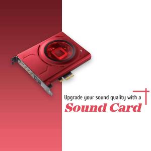 Sound Card Advertisement Social Media Post For Telegram