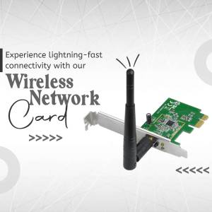 Wireless Network Card - Fast Connectivity Poster For Facebook