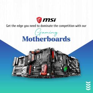 MSI Gaming Motherboard Advertisement