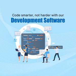Development Software - Code Smarter Branding Post For Facebook
