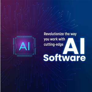 AI Revolution: Cutting-Edge Software Marketing Image For LinkedIn
