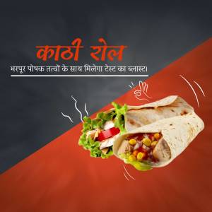 Kathi Roll Advertisement Image For X