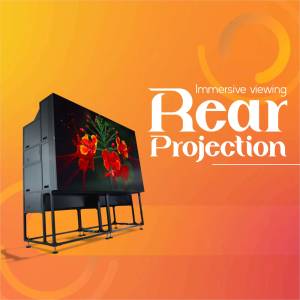 Rear Projection Screen Display Advertisement For Google Business Profile