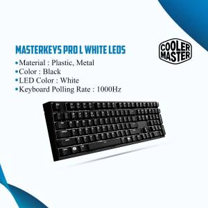 Cooler Master MasterKeys Pro L White LEDs Gaming Keyboard