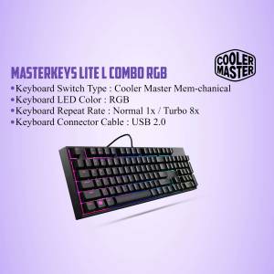 Cooler Master MasterKeys Lite L Combo RGB Mechanical Keyboard