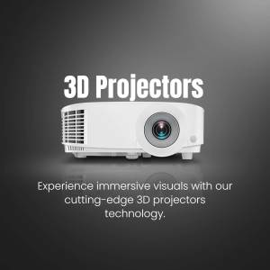 3D Projectors - Immersive Visuals Social Media Post For LinkedIn