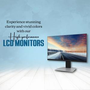 LCD Monitor displaying a scenic landscape