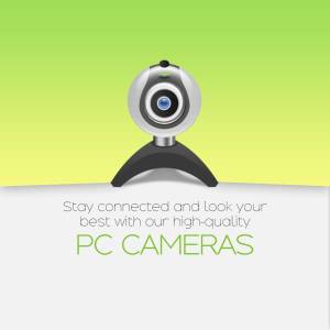 PC Camera with text 'Stay connected and look your best'
