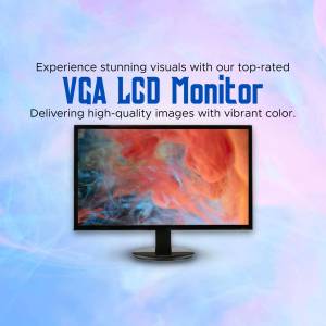 VGA LCD Monitor displaying vibrant colors