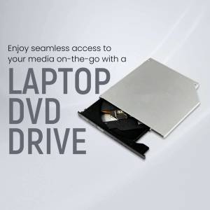 Laptop with open DVD drive showing a disc