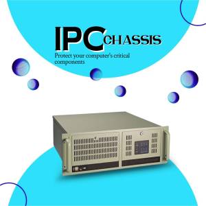 IPC Chassis server rack unit with blue accents