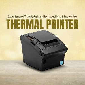 Thermal Printer For Efficient Printing Promotional Banner For Threads