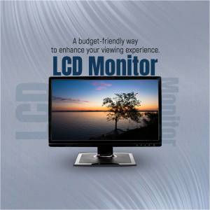 LCD Monitor displaying a scenic landscape