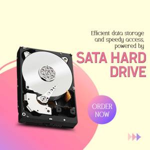 SATA Hard Drive - Efficient Data Storage Image For LinkedIn