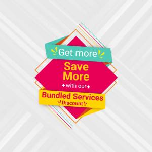 Promotion graphic for bundled services discount