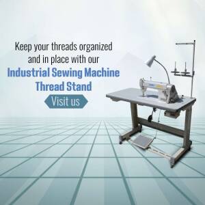 Industrial Sewing Machine With Thread Stand Template For Twitter