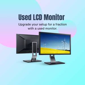 Used LCD Monitor - Upgrade Your Setup Promotional Banner For WhatsApp