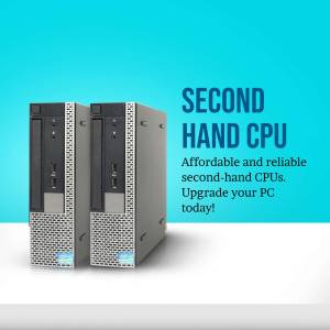 Second Hand CPUs - Affordable Upgrade Business Poster For Telegram