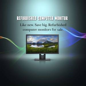 Refurbished Computer Monitor Sale Advertisement For LinkedIn