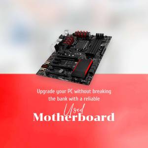 Used Motherboard - PC Upgrade Artwork For Instagram