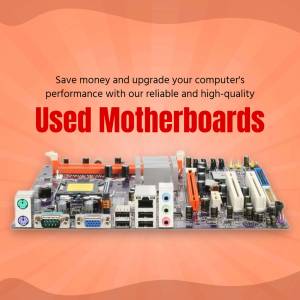 Save Money With Used Motherboards Promotional Banner For Google Business Profile