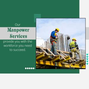 Manpower Services - Construction Workforce Promotional Banner For Google Business Profile