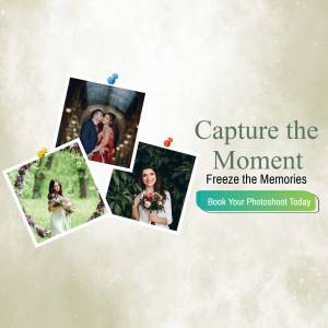 Advertisement for photography services featuring photos of couples and individuals.