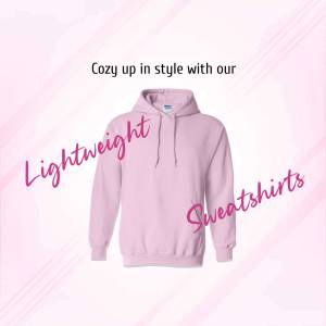 Lightweight Pink Hoodie Banner For WhatsApp