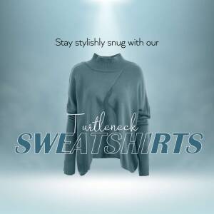 Cozy Turtleneck Sweatshirts Post For Twitter
